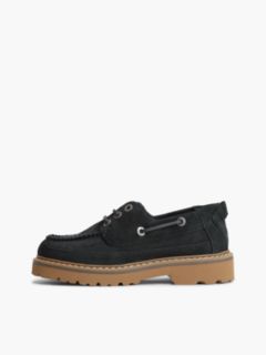 Tommy Jeans Archive Suede Boat Shoe — Navy 7