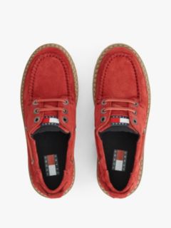 Tommy Jeans Archive Suede Boat Shoe — Arizona Red 3