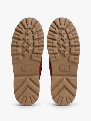 Обувь Tommy Hilfiger Tommy Jeans Archive Suede Boat Shoe, цвет: Красный — фото 5