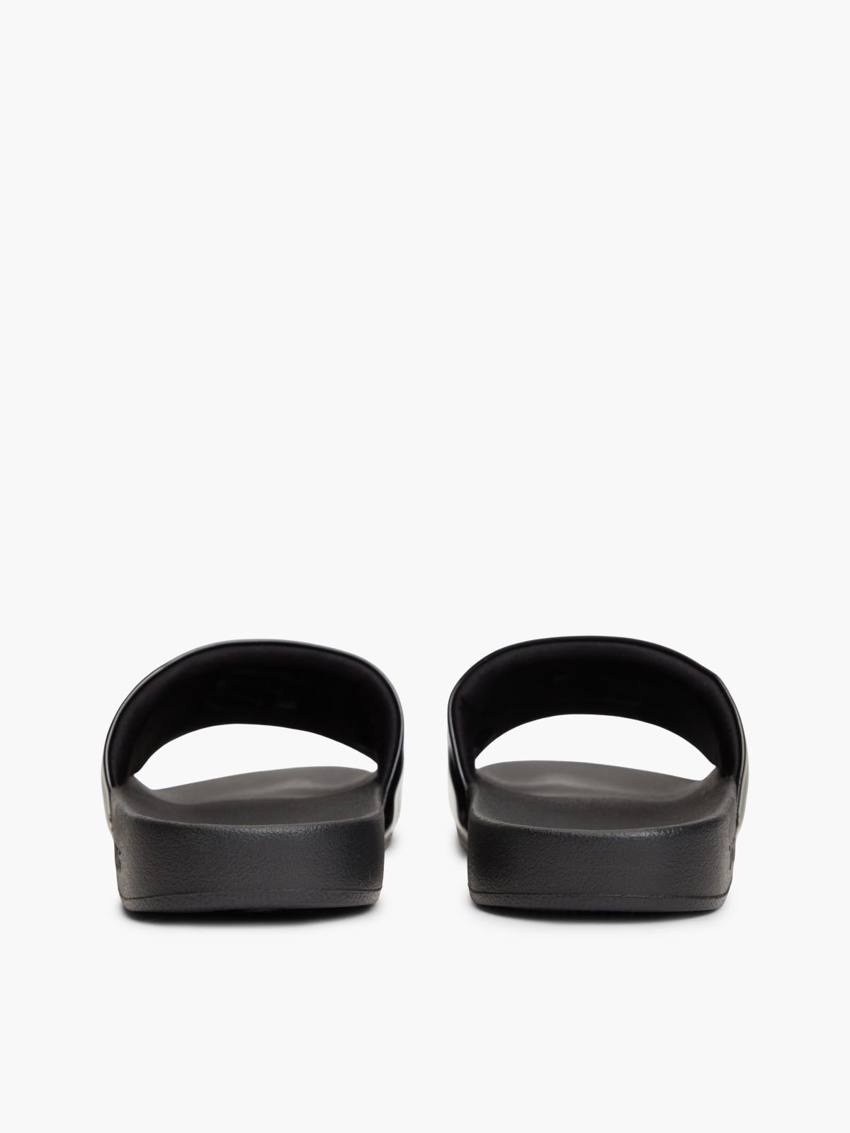 Tommy Jeans Patent Pool Slide — Black