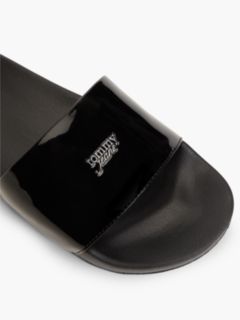 Tommy Jeans Patent Pool Slide — Black 6