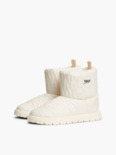 Tommy Jeans Quilted Snow Boot — Cream 2
