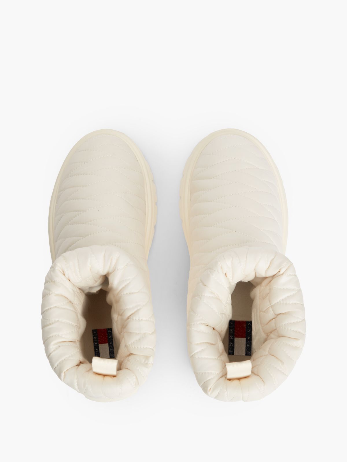 Tommy Jeans Quilted Snow Boot — Cream