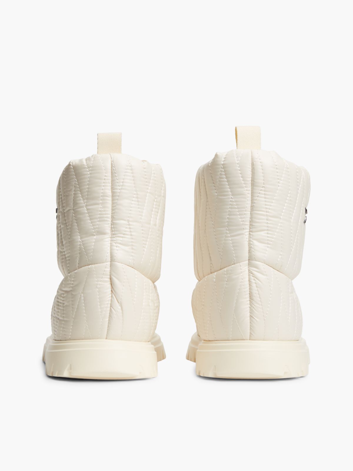 Tommy Jeans Quilted Snow Boot — Cream