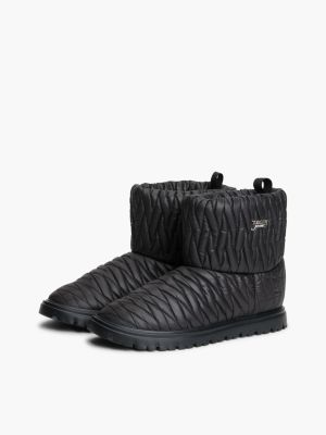 Женские ботинки Tommy Hilfiger Tommy Jeans Quilted Snow Boot, цвет: Чёрный — фото 2