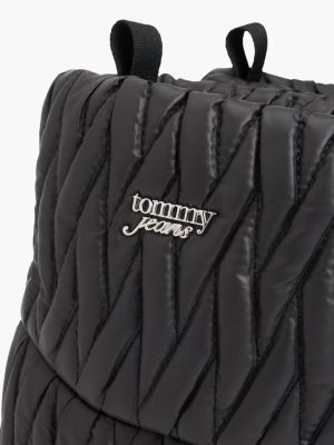 Женские ботинки Tommy Hilfiger Tommy Jeans Quilted Snow Boot, цвет: Чёрный — фото 6