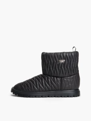 Женские ботинки Tommy Hilfiger Tommy Jeans Quilted Snow Boot, цвет: Чёрный — фото 7