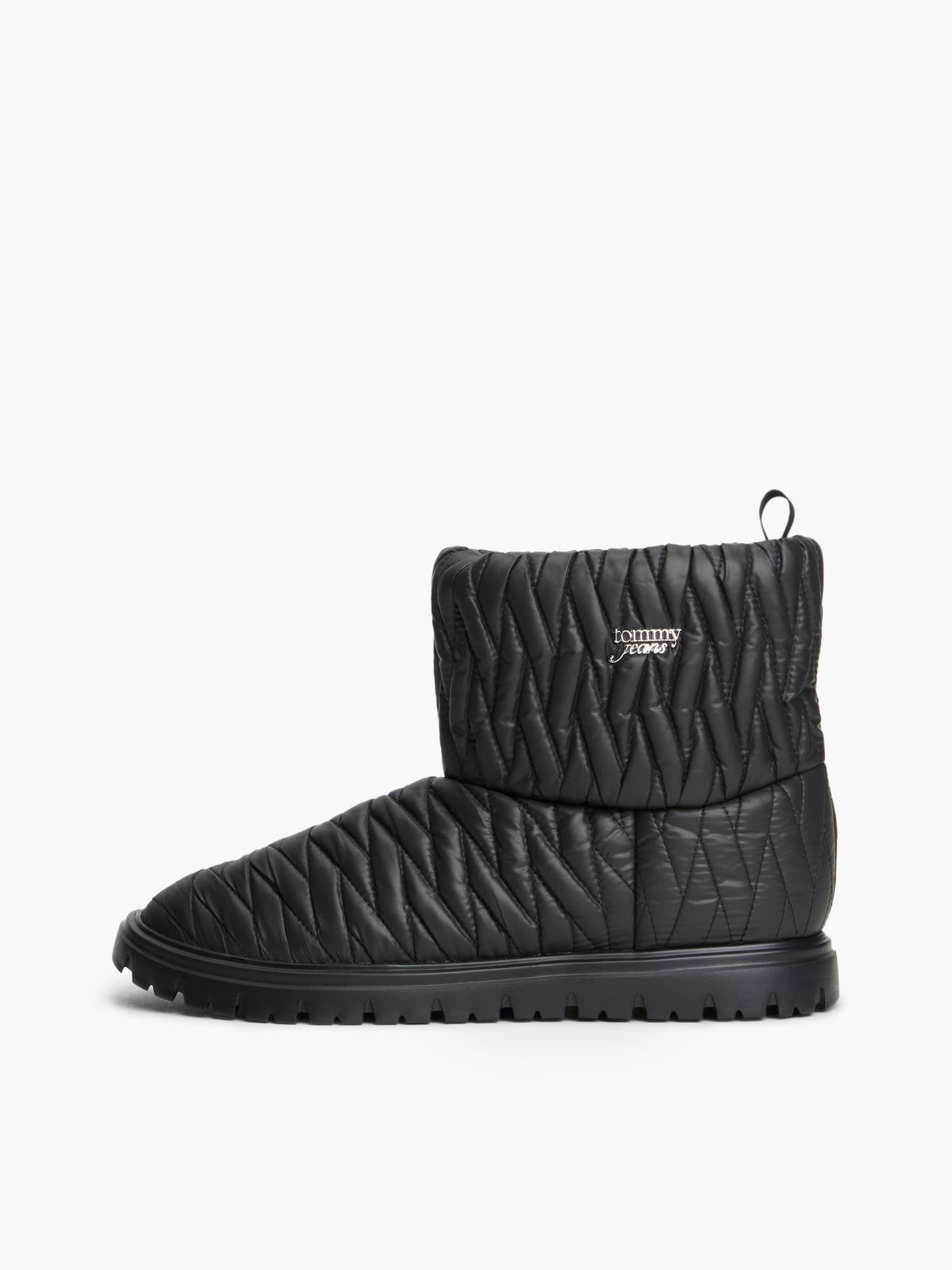 Tommy Jeans Quilted Snow Boot — Black