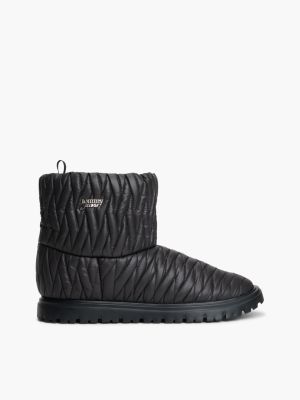 Tommy Jeans Quilted Ankle Boot, Black