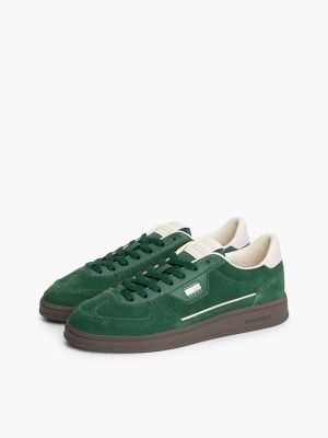 Tommy Hilfiger Women's Tommy Jeans Suede Skater Sneaker - Velvet Green - US 6.5 / EU 37
