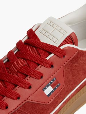 Кроссовки Tommy Hilfiger Tommy Jeans Suede Skater, цвет: Красный — фото 6