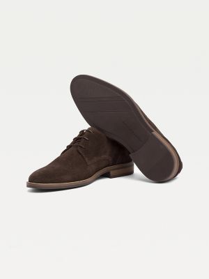 tommy hilfiger black suede shoes