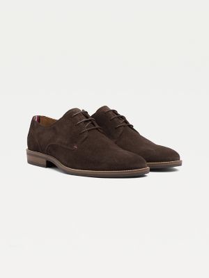 tommy hilfiger suede derby shoes