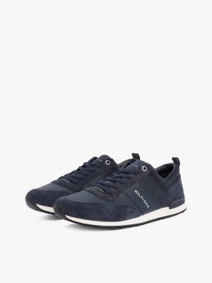 Мужские кроссовки Tommy Hilfiger Suede Mix Tonal Tommy, цвет: Тёмно-синий — фото 2