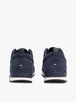 Мужские кроссовки Tommy Hilfiger Suede Mix Tonal Tommy, цвет: Тёмно-синий — фото 4