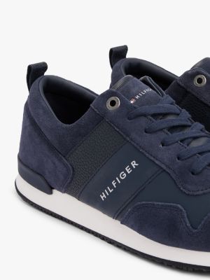 Мужские кроссовки Tommy Hilfiger Suede Mix Tonal Tommy, цвет: Тёмно-синий — фото 6