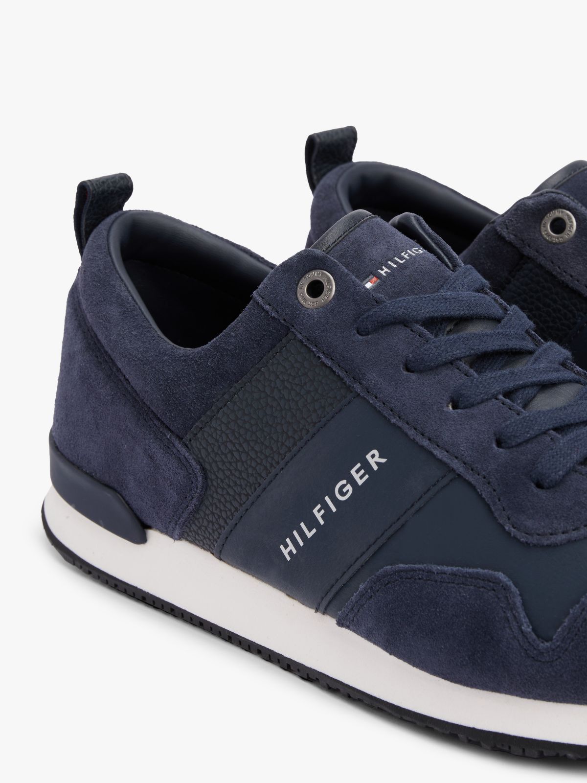 Suede Mix Tonal Tommy Sneaker — Midnight