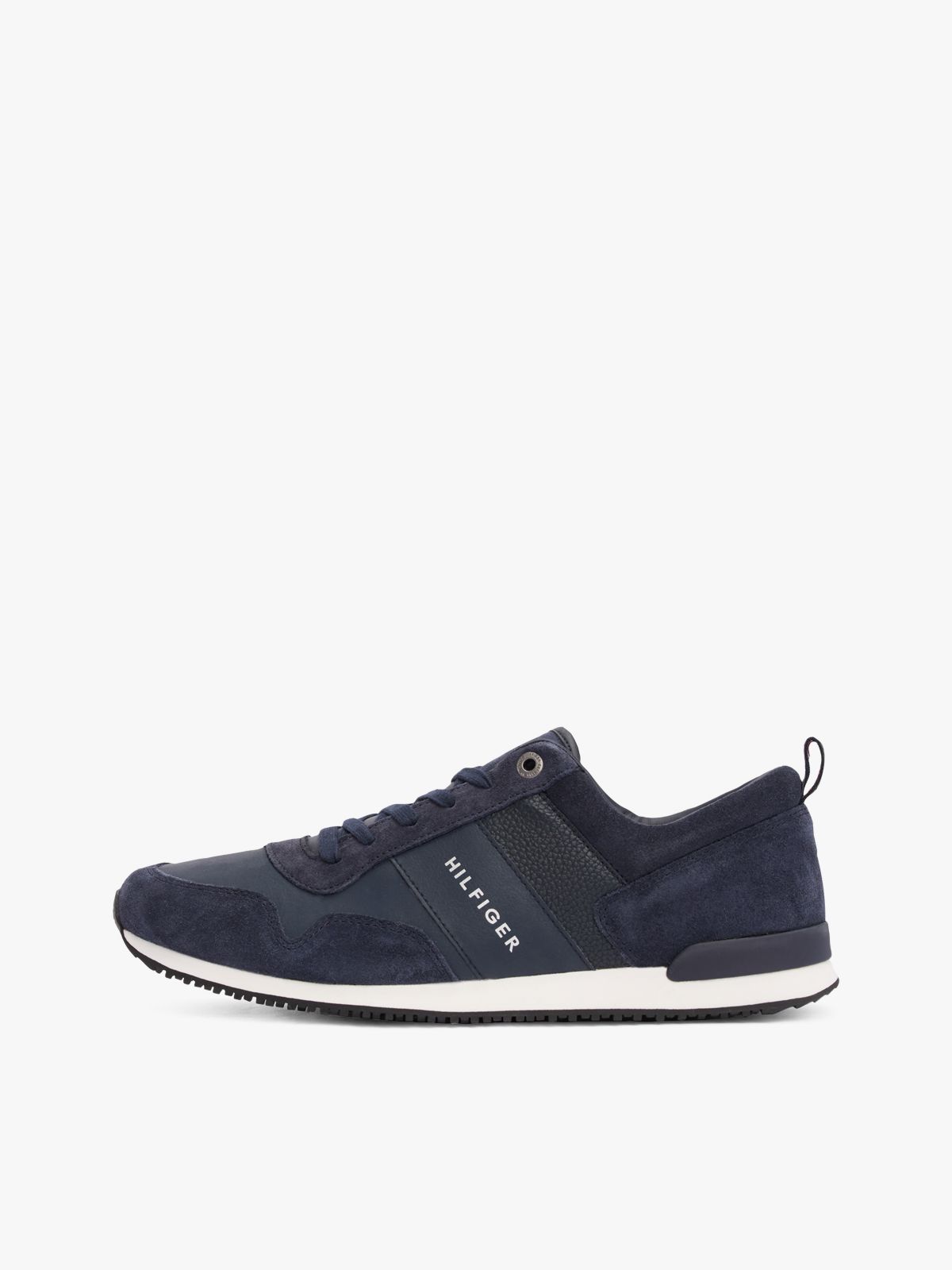 Suede Mix Tonal Tommy Sneaker — Midnight