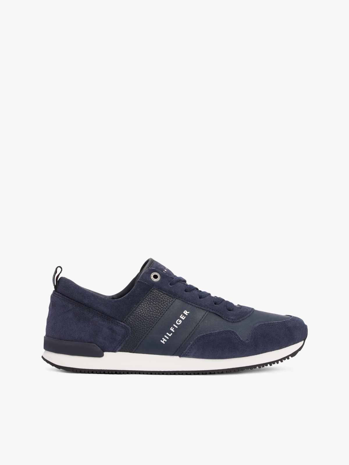Suede Mix Tonal Tommy Sneaker — Midnight
