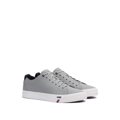 tommy hilfiger white leather sneakers