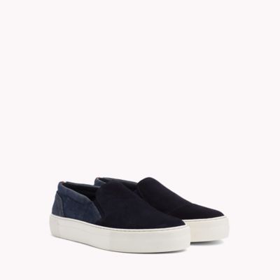 tommy hilfiger fashion suede cupsole