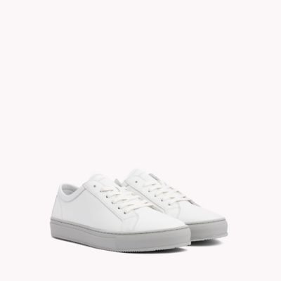 tommy leather sneakers