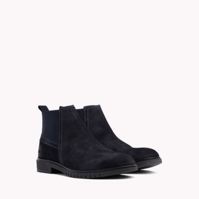 tommy hilfiger classic suede chelsea boots