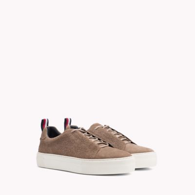 tommy hilfiger fashion suede cupsole
