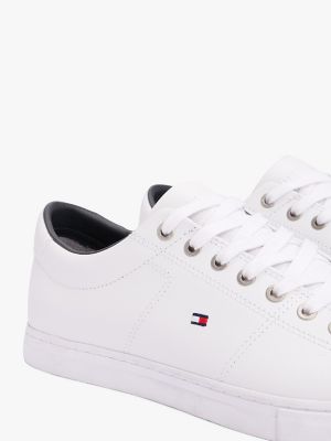 Tommy hilfiger white outlet leather shoes