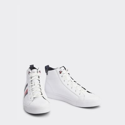 tommy hilfiger mid top sneaker