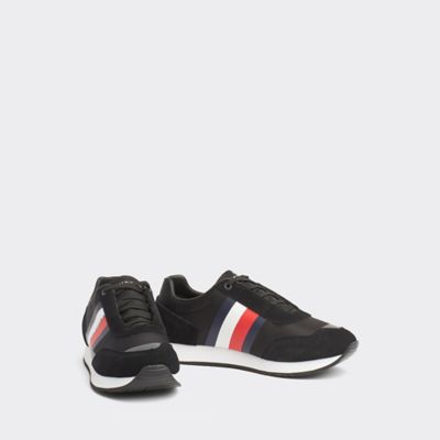 tommy hilfiger essential leather icon logo sneaker in white