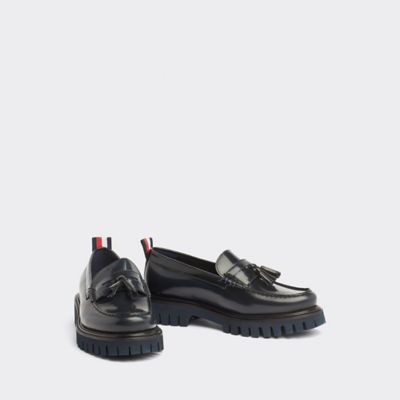 tommy hilfiger butter leather loafers