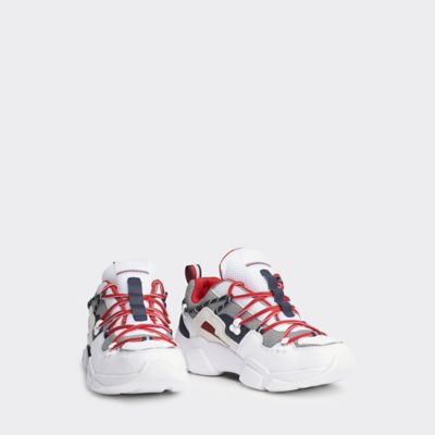 tommy leather sneakers