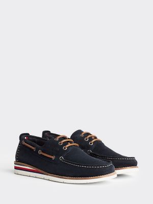 tommy hilfiger suede boat shoes