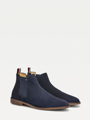 tommy hilfiger classic suede chelsea boots