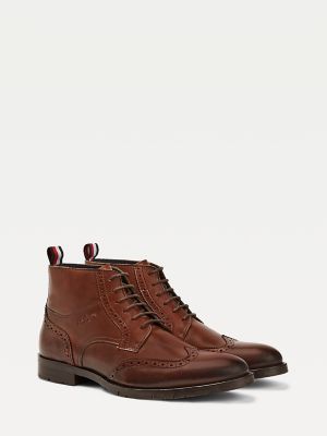 brogue ankle boots mens