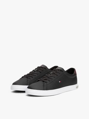 Tommy hilfiger unlined low cut best sale leather sneaker