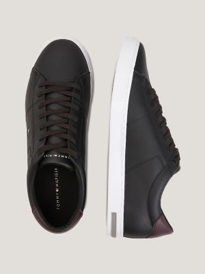 Low Cut Logo Leather Mix Sneaker | Tommy Hilfiger USA