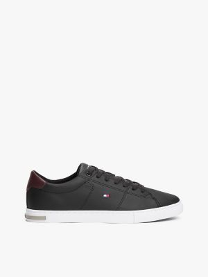 Tommy hilfiger corporate hot sale leather low sneaker