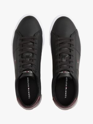 SneakerKit ダークグレー サイズEU47 Low Cut Logo Leather Mix Sneaker | Tommy Hilfiger USA