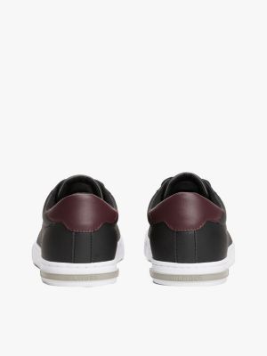Low Cut Logo Leather Mix Sneaker | Tommy Hilfiger