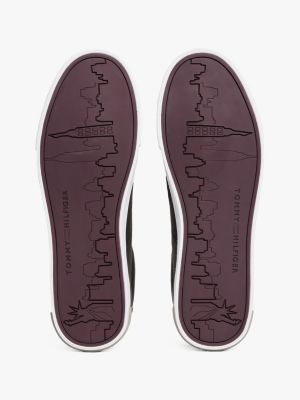 Low Cut Logo Leather Mix Sneaker | Tommy Hilfiger USA
