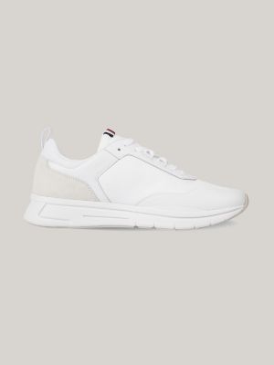 Tommy hilfiger leather sale sneaker white