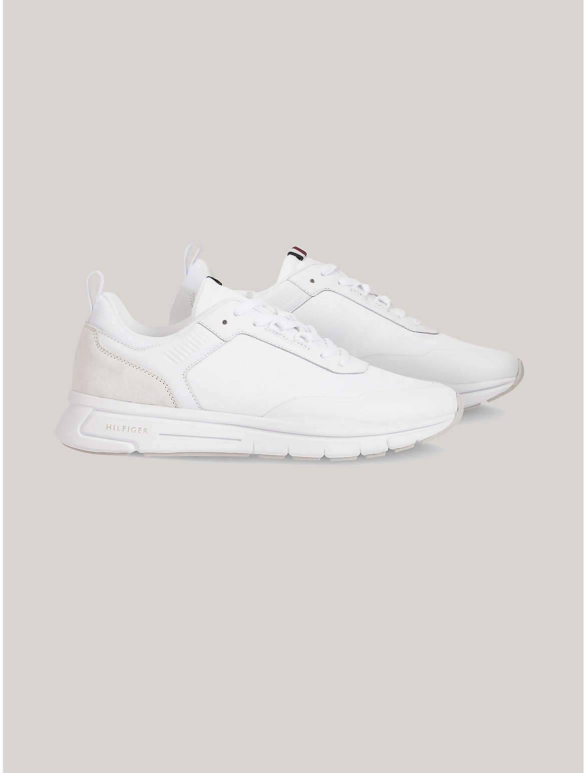 Tommy Hilfiger Streamlined Leather Sneaker In White