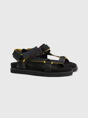 Tommy hilfiger hotsell black sandals