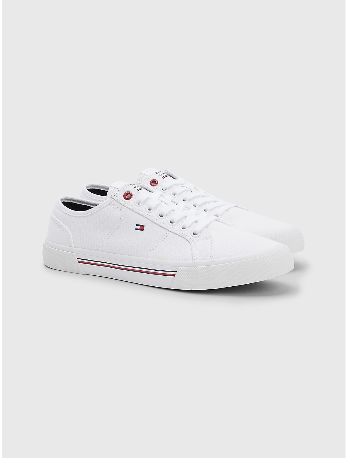 Tommy Hilfiger Men's Flag Sneaker - White - 10