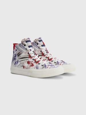 DISNEYxTOMMY High-Top Sketch Sneaker | Tommy Hilfiger USA