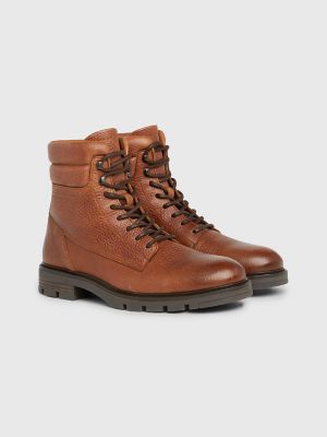 Tommy hilfiger 2024 cognac boots