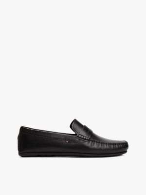 Leather Driving Loafer, Black