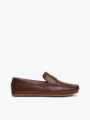 Leather Driving Loafer, Legacy Brown